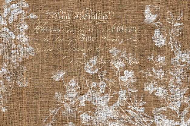 Floral Burlap - Landscape
