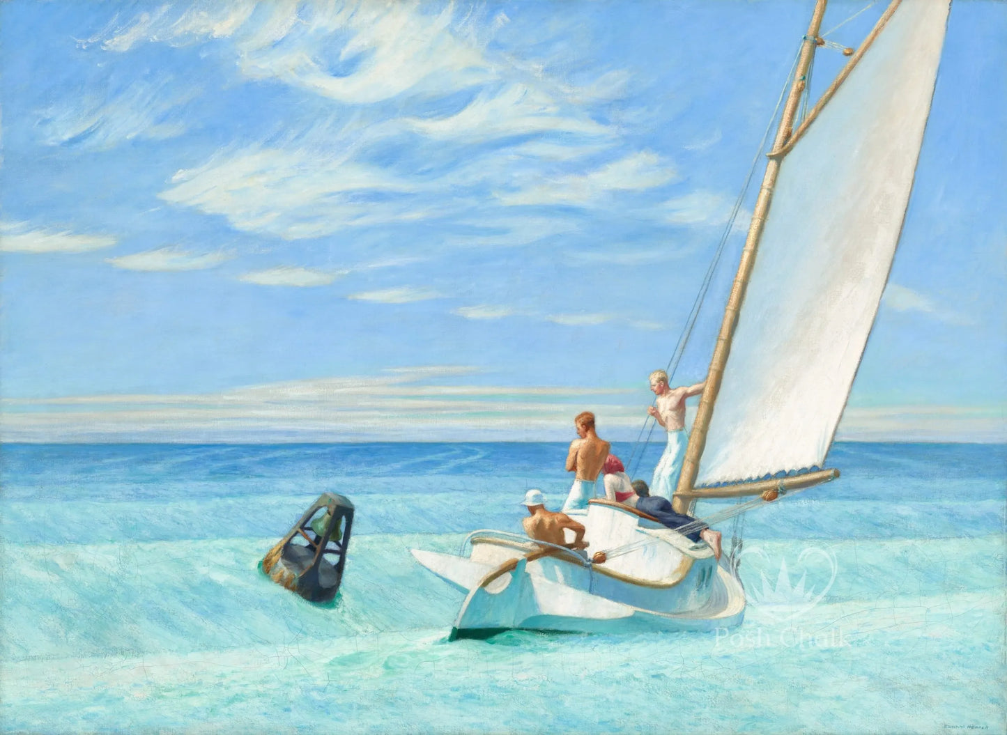 Blue Sailing Posh Chalk Decoupage