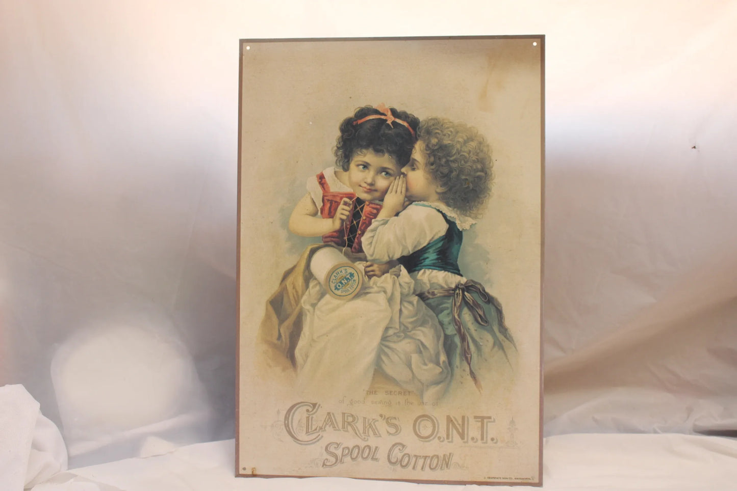 Metal Sign Two Girls Whispering