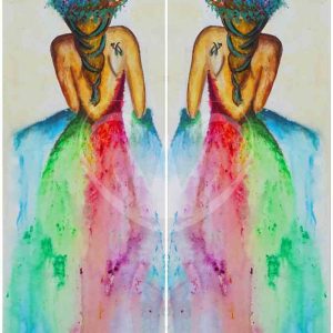 Rainbow Girl Posh Chalk Deluxe Decoupage