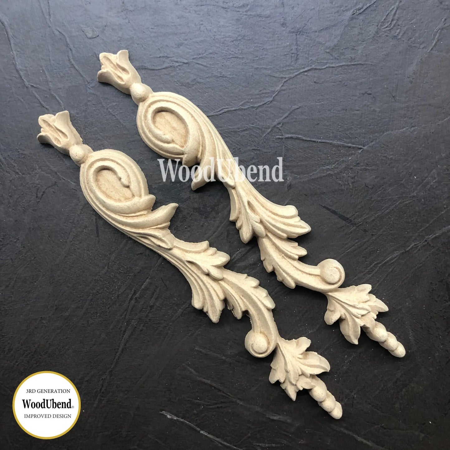 Pair of Decorative Drops WUB1304 23.5x3.5cms
