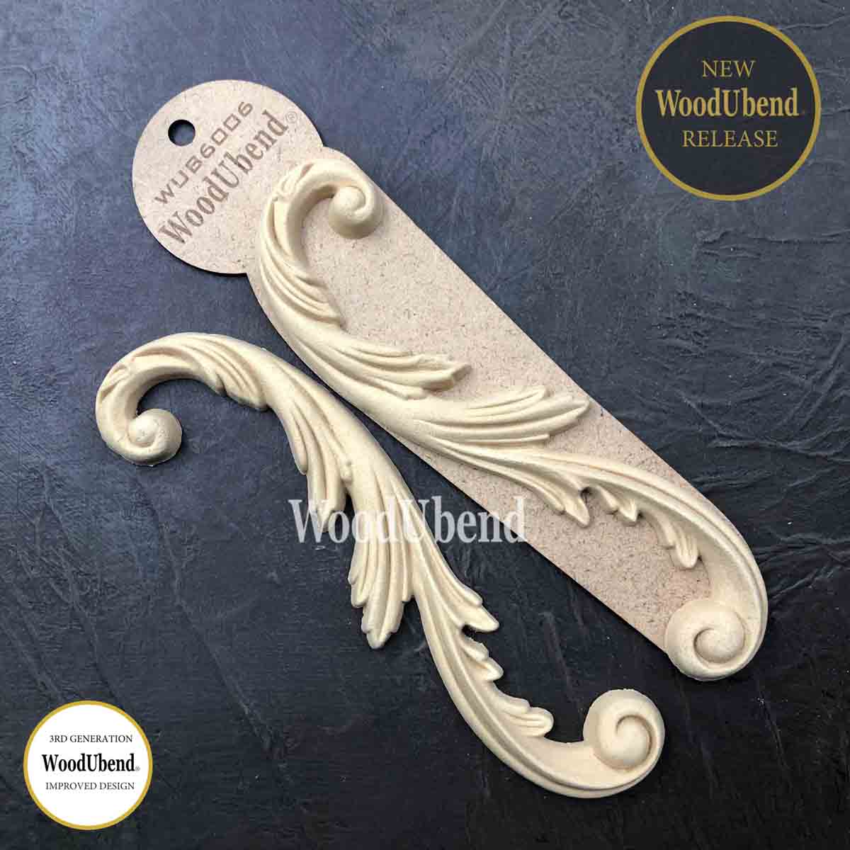Set of WoodUbend Scrolls WUB6006 20.7x7cm