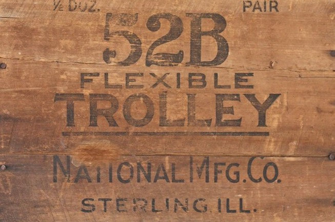 Wood Crate "Trolley"