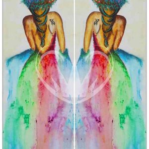 Rainbow Girl Posh Chalk Deluxe Decoupage