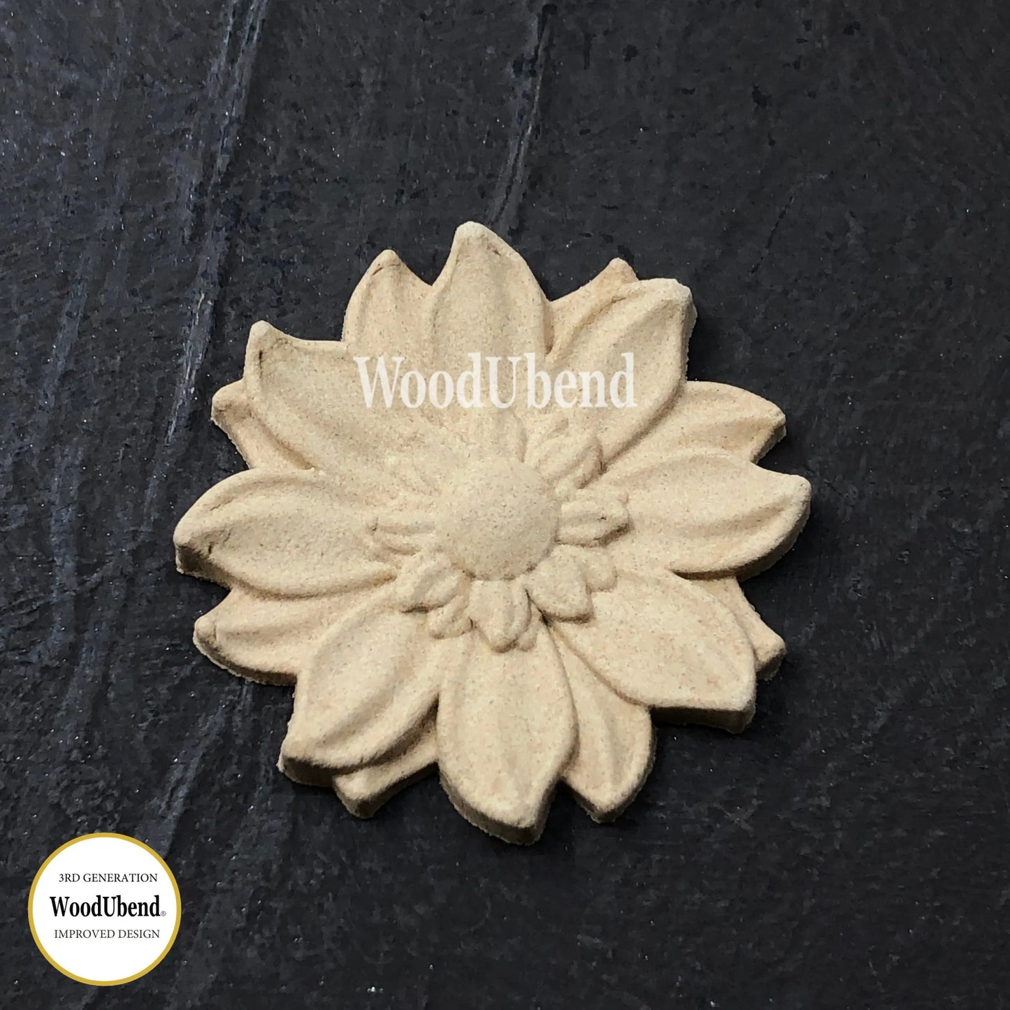 Pack of Five Classic Rounded Petal Flower WUB0354 5cms