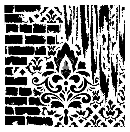 Posh Chalk Stencil Secret Garden 50x50cm