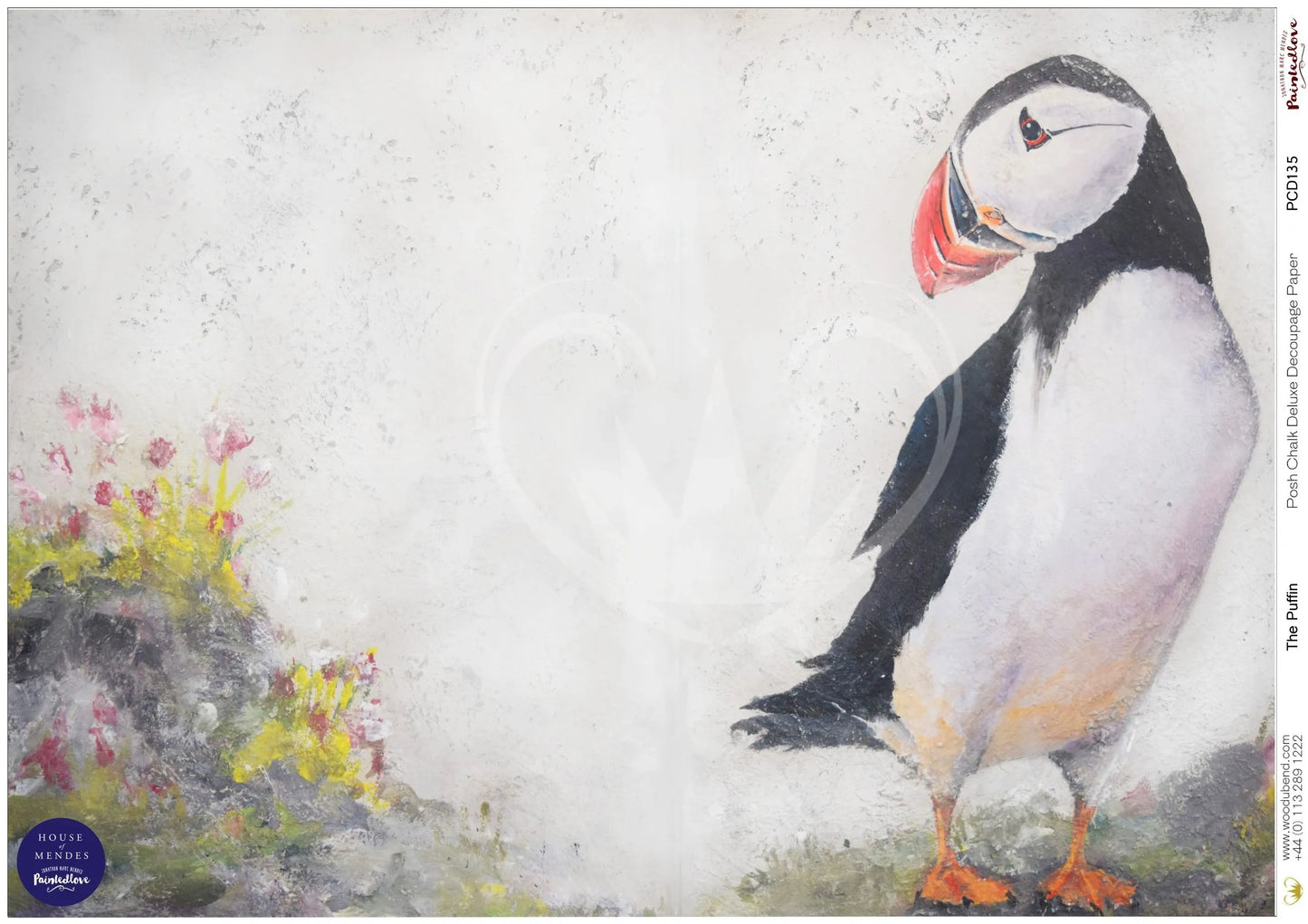 The Puffin A1 Posh Chalk Deluxe Decoupage from The House of Mendes