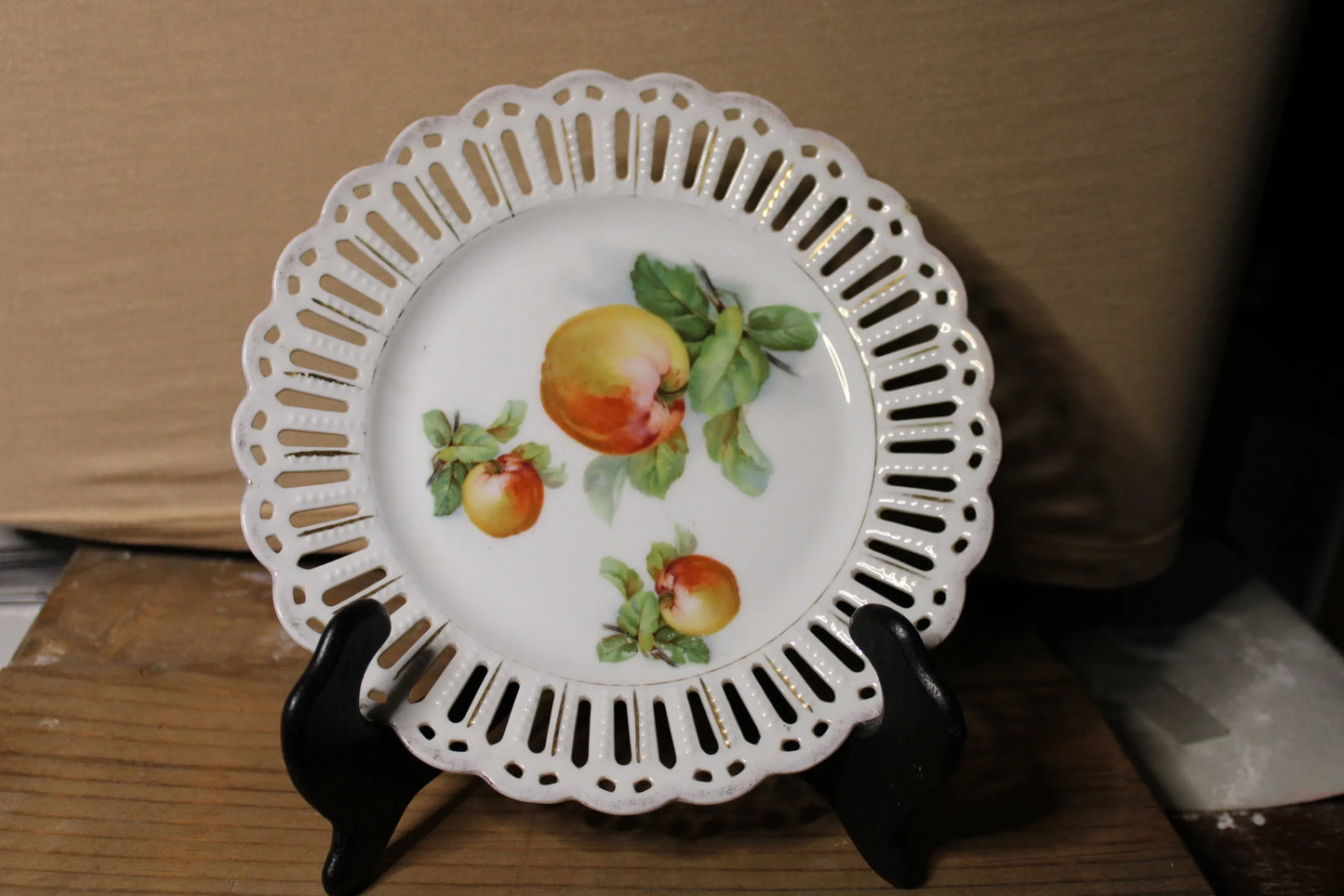Vintage Fruit Porcelain Plate