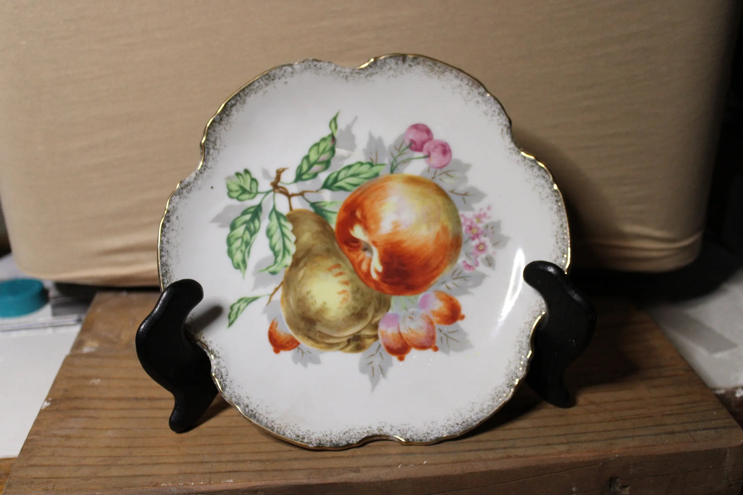 Vintage Hand Painted Fruit Plate