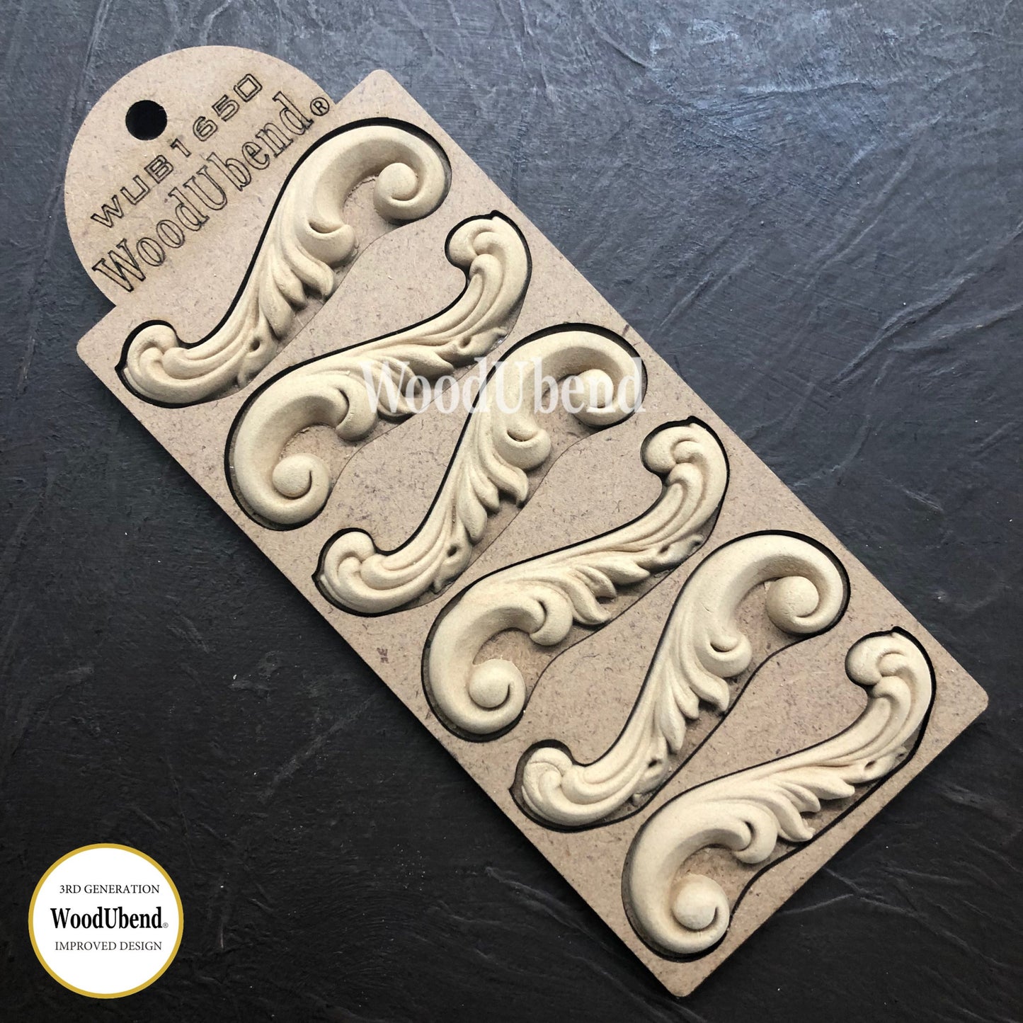 Decorative Scrolls (pack of 3 pairs) WUB1650 8x2cms