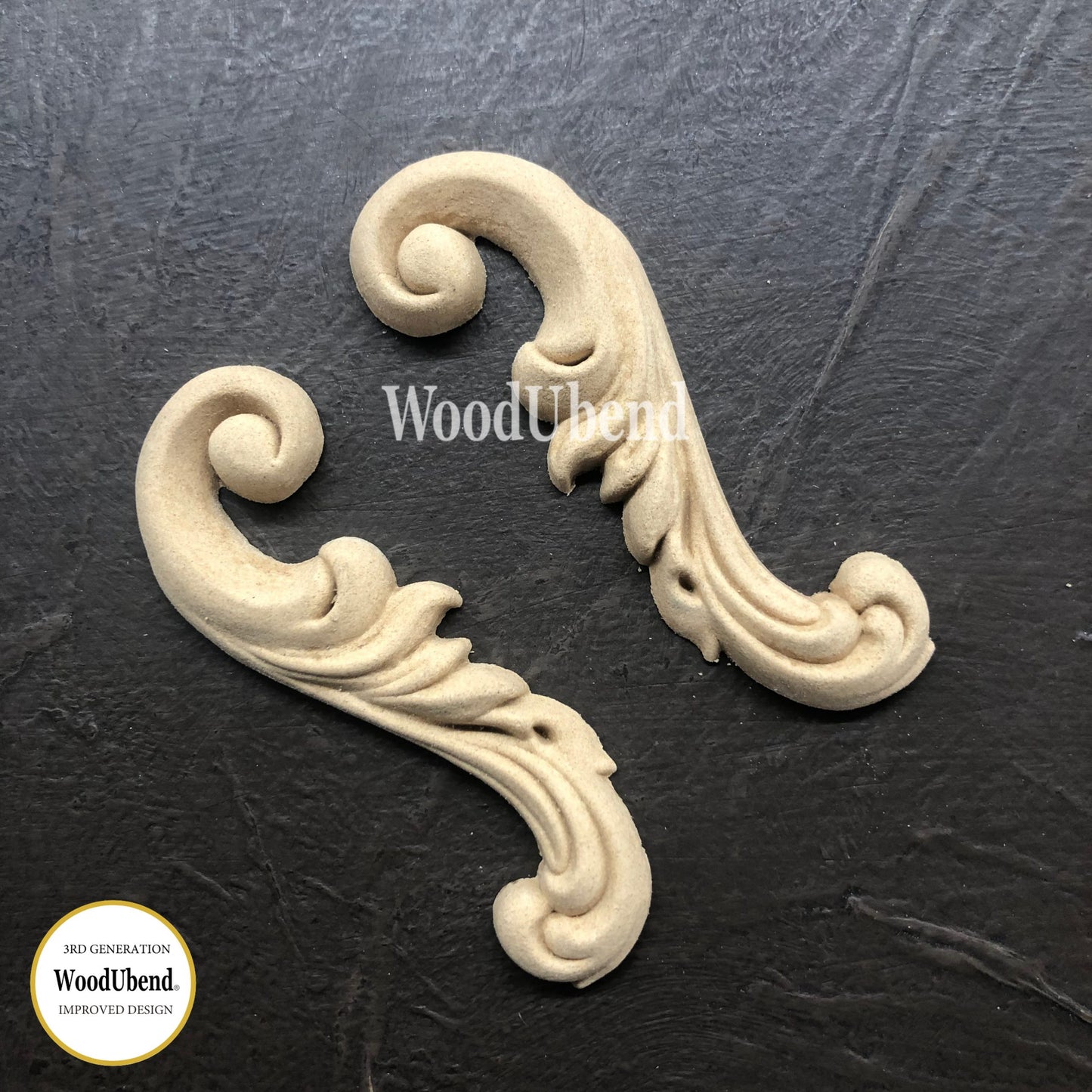 Decorative Scrolls (pack of 3 pairs) WUB1650 8x2cms