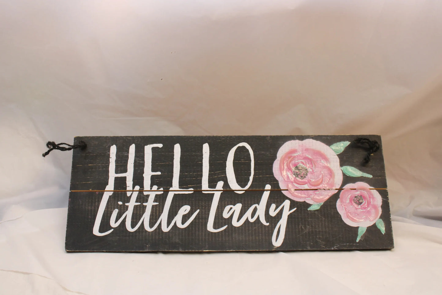 Wood Sign Hello Little Lady