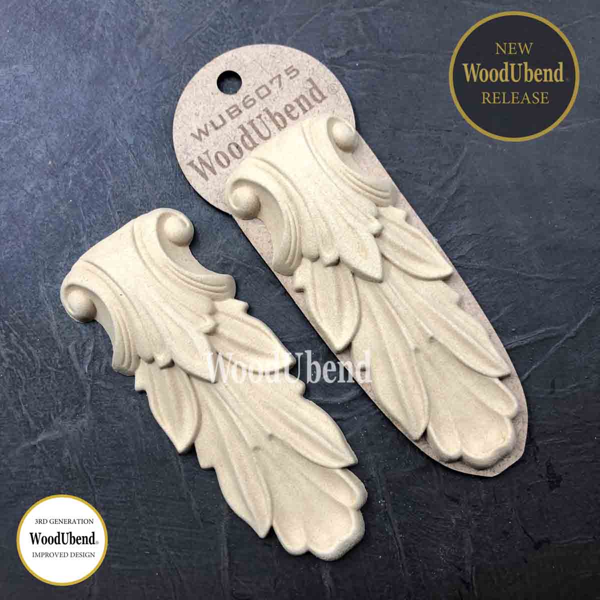 Pack of Two Leafy Corbels WUB6075 12.5x5cm